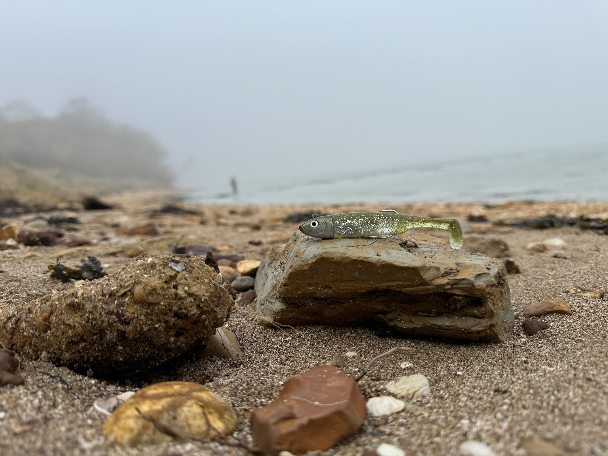Two Shoal Shads - Sparkling Khaki - Soft Plastic Lure - Drift Fishing