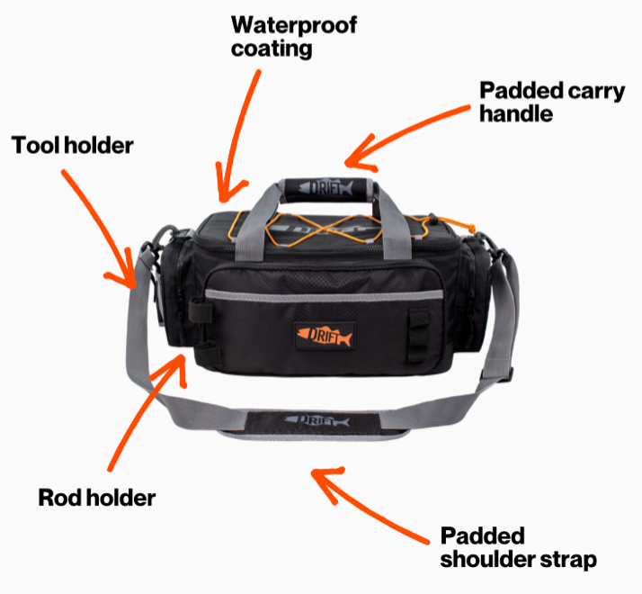 D1 Lure Fishing Bag | Medium & Large Sizes - Drift Fishing