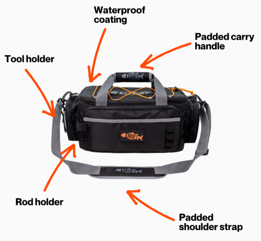 D1 Lure Fishing Bag | Medium & Large Sizes - Drift Fishing