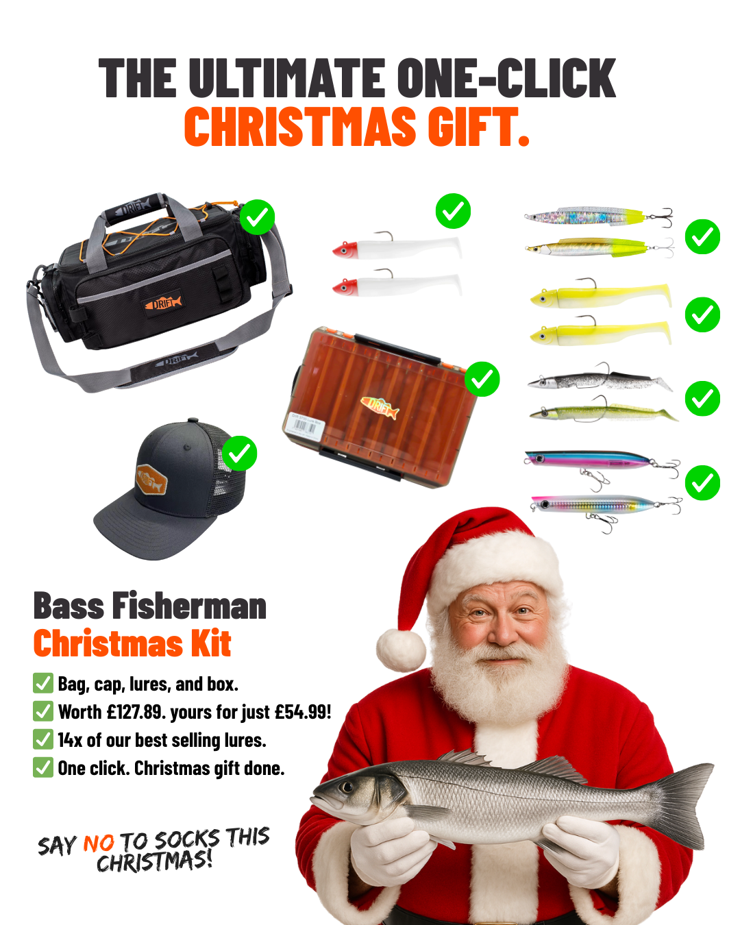Drift Bass Fisherman Christmas Kit! - Drift Fishing