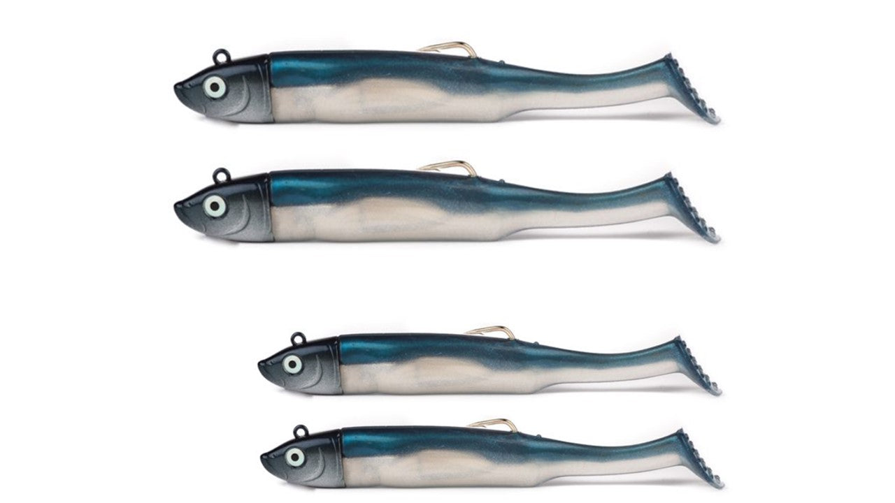 2x Shoal Shad Fishing Lures - Bass, Pollack, Mackerel - Blue - 15g / 10cm or 30g / 12cm - Drift Fishing