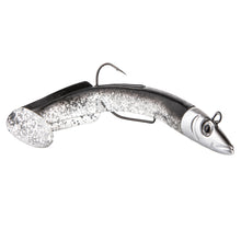 Load image into Gallery viewer, Two DRX Sandeels - 35g - Black and Silver - Drift Fishing
