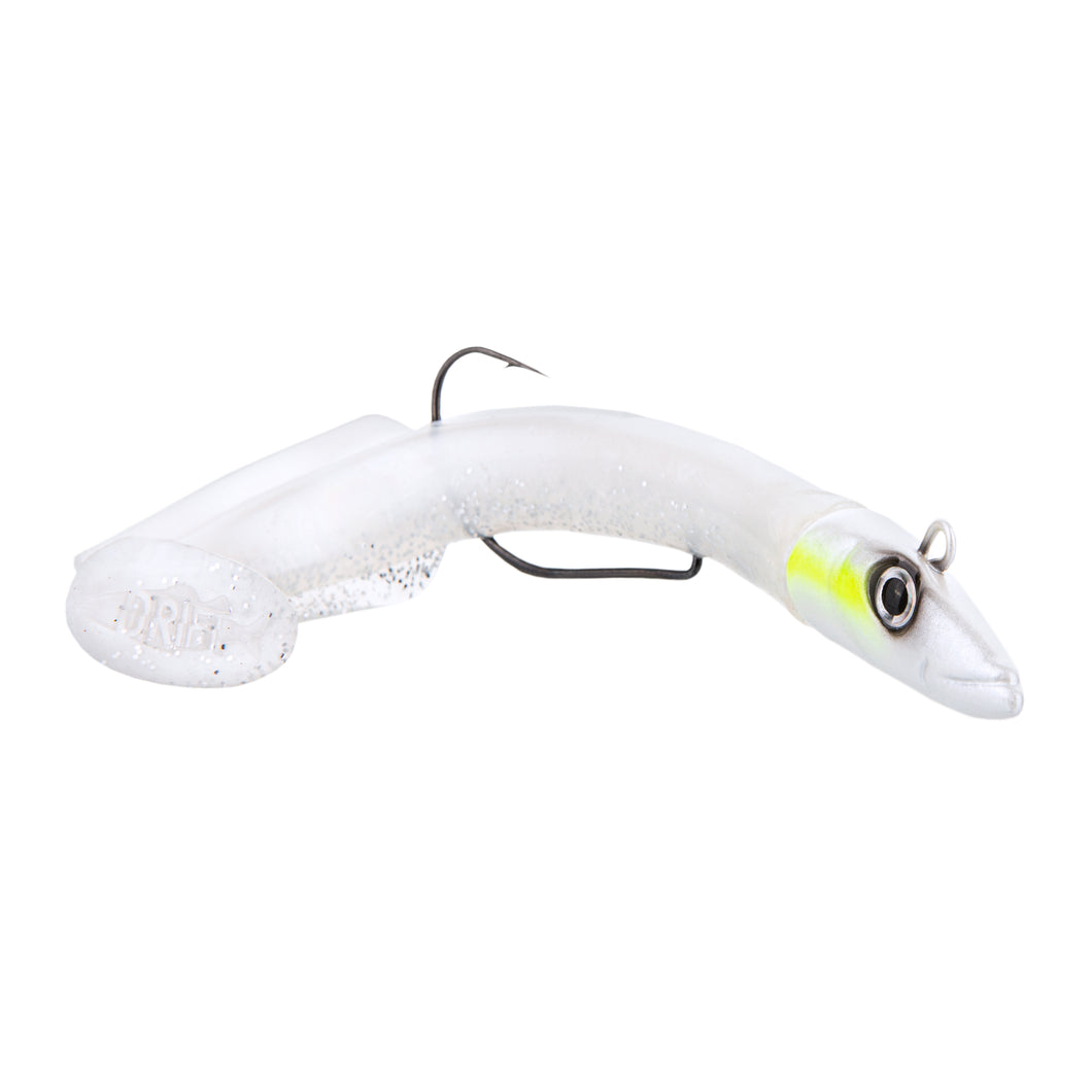 Two DRX Sandeels - 35g - White and Silver - Drift Fishing